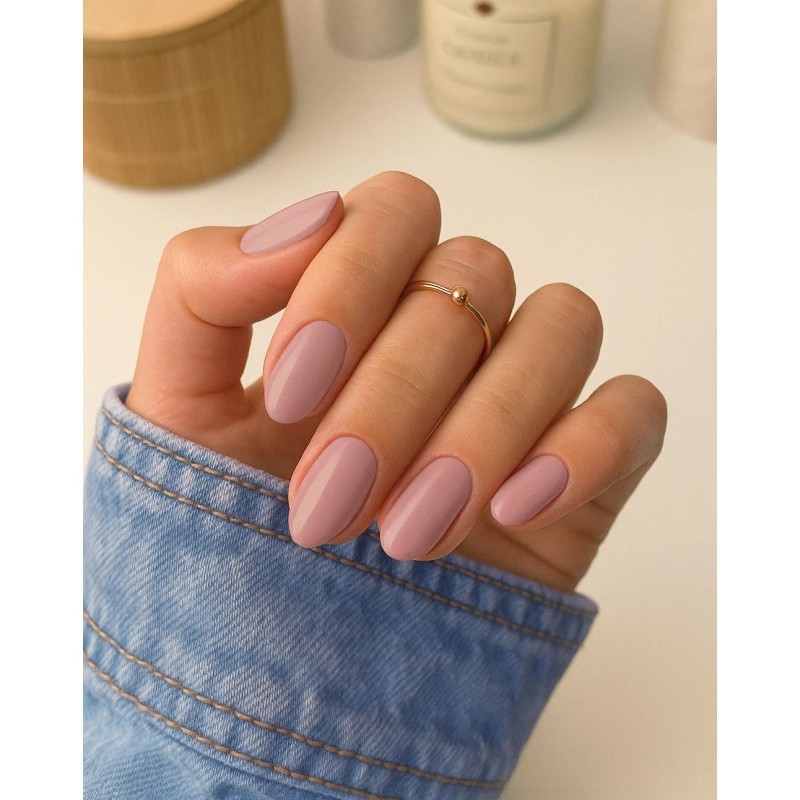 applicazione di Ne Beauty Rosa Malva Blush UV per Manicure Professionale 20 Strisce in Gel