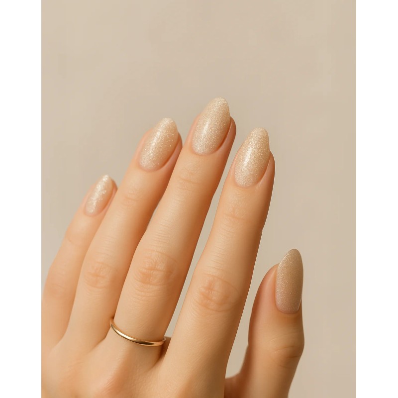 applicazione di Ne Beauty Beige Athena UV 20 Strips per Manicure Elegante e Duratura 20 Strisce in Gel