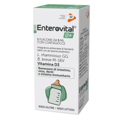 Formato di Enterovital 0+ Integratore Alimentare di Fermenti Lattici per Denti e Ossa 5ml Formato di Enterovital 0+ Integratore Alimentare di Fermenti Lattici per Denti e Ossa 5ml