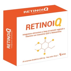 Confezione Retinoiq Integratore per Benessere Vista e Microcircolo 20 Compresse Confezione Retinoiq Integratore per Benessere Vista e Microcircolo 20 Compresse
