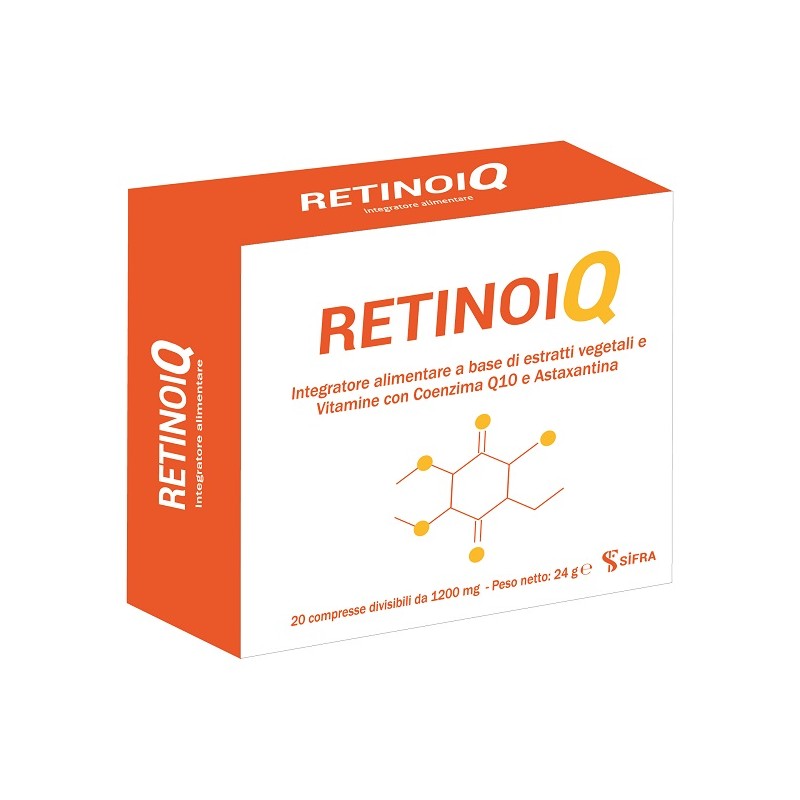 Confezione Retinoiq Integratore per Benessere Vista e Microcircolo 20 Compresse