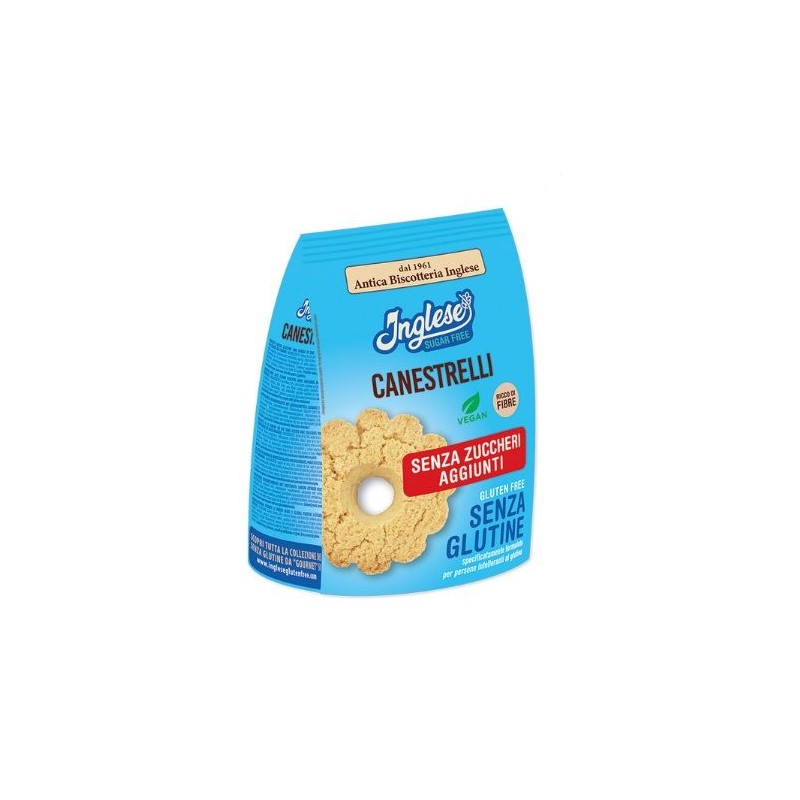 Inglese Biscotti Senza Zucchero Canestrelli per Dieta e Snack Senza Glutine 200g Inglese Biscotti Senza Zucchero Canestrelli per Dieta e Snack Senza Glutine 200g