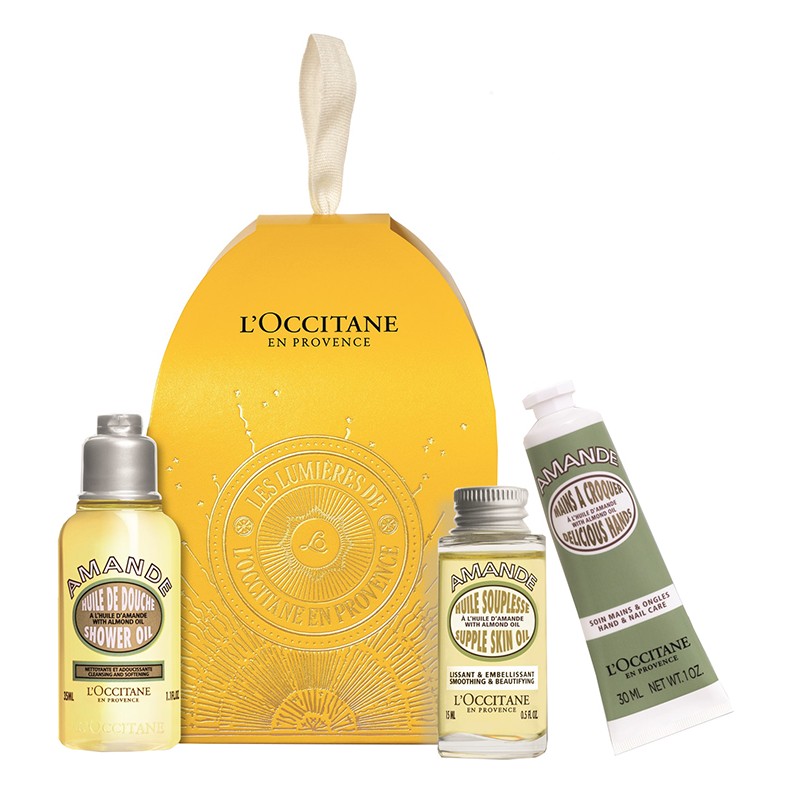 L'occitane Amande Ornement Xmas set regalo idratante alla mandorla cofanetto 3 pezzi L'occitane Amande Ornement Xmas set regalo idratante alla mandorla cofanetto 3 pezzi