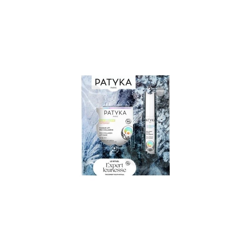 Patyka Cofanetto Natale 2025 Anti Età, routine anti-age viso e labbra, maschera 50ml + rimpolpante labbra 7ml