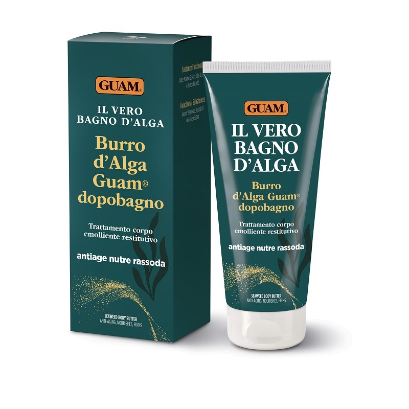 flacone di Guam Burro d'Alga Dopobagno Trattamento Corpo Nutriente Rassodante 150ml flacone di Guam Burro d'Alga Dopobagno Trattamento Corpo Nutriente Rassodante 150ml