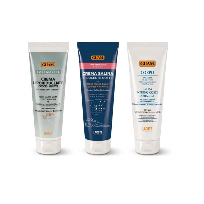 Guam Kit Snellente 3 Step per Cellulite e Rimodellamento Corpo 3x75ml