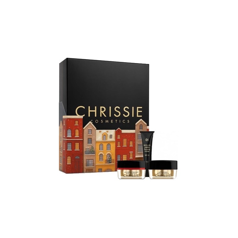 Chrissie Cofanetto Timeless Holiday Glow per Pelle Giovane e Luminosa 3x15ml