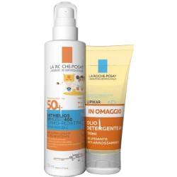 confezione di La Roche Posay Anthelios UV Mune 400 Spray Invisibile Bambino SPF50+ Olio Detergente Omaggio 100ml confezione di La Roche Posay Anthelios UV Mune 400 Spray Invisibile Bambino SPF50+ Olio Detergente Omaggio 100ml