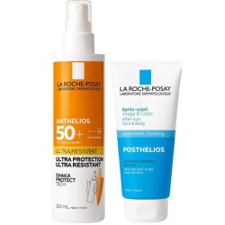 confezione di La Roche Posay Anthelios Shaka SPF50+ Spray Solare 200ml + Doposole 75ml