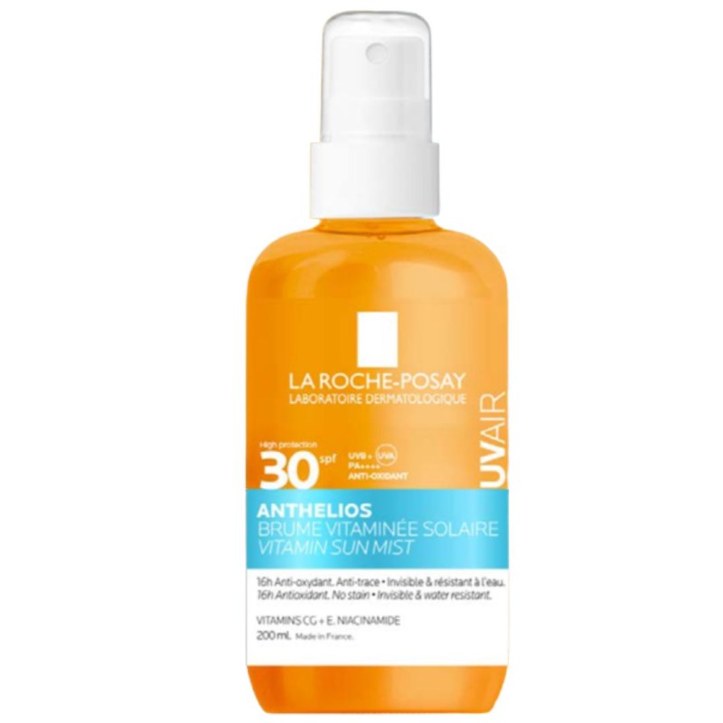 confezione di La Roche Posay Anthelios UVAir Vitamin Sun Mist SPF30 Spray Solare 200ml confezione di La Roche Posay Anthelios UVAir Vitamin Sun Mist SPF30 Spray Solare 200ml