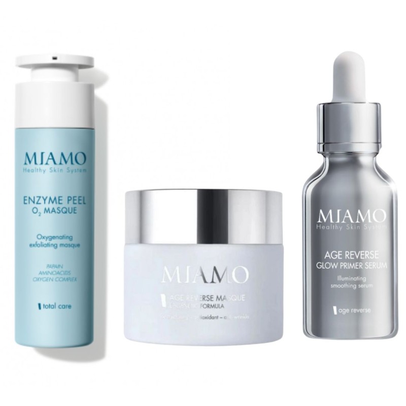 dettagli Miamo Cofanetto Intense Glow Siero Illuminante 30ml,Peel Esfoliante 25ml e Maschera Antiossidante 10ml