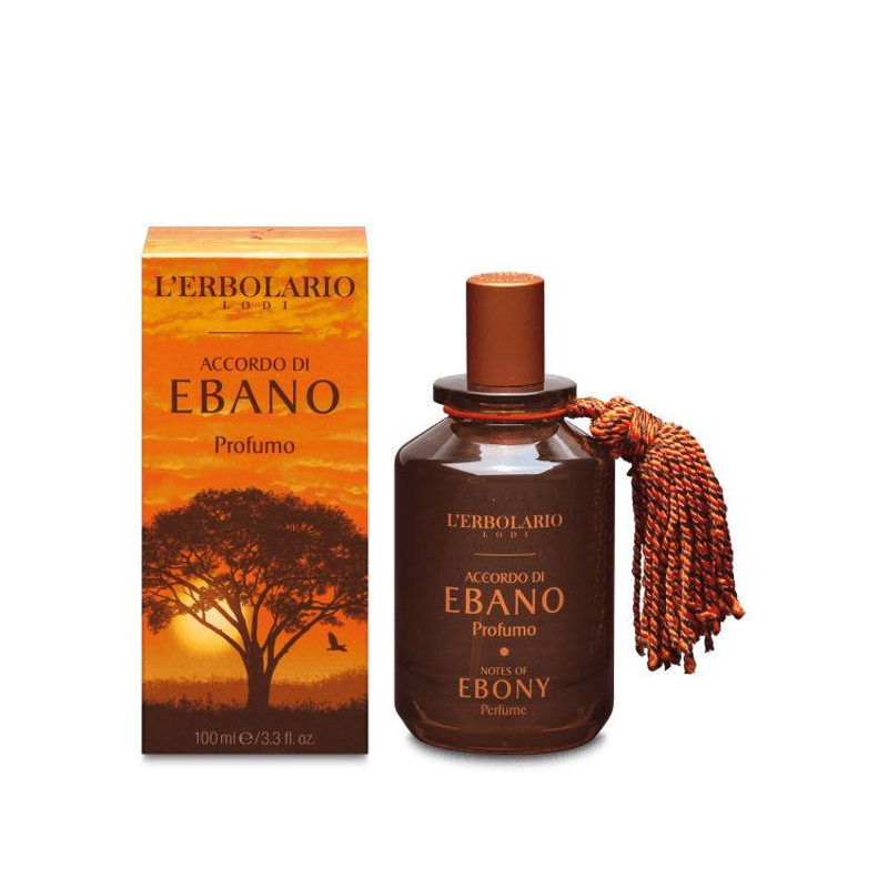 confezione di L'Erbolario Accordo Ebano Profumo Nappina Fragranza Maschile 100 ml