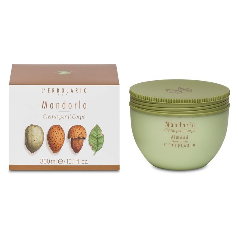 Formato di L'Erbolario Mandorla Crema Corpo per Idratazione e Nutrimento Pelle Sensibile 300 ml Formato di L'Erbolario Mandorla Crema Corpo per Idratazione e Nutrimento Pelle Sensibile 300 ml