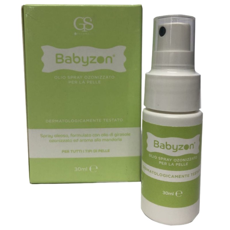 confezione di Babyzon Olio Ozonizzato per la Pelle Spray 30ml confezione di Babyzon Olio Ozonizzato per la Pelle Spray 30ml