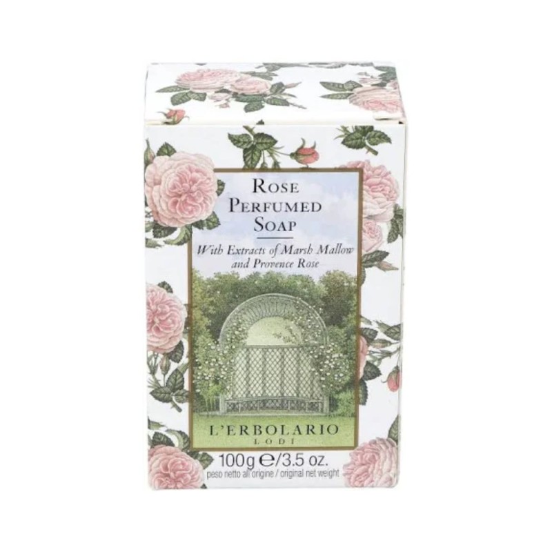 Formato di L'Erbolario Saponetta alla Rosa Idratante e Lenitiva 100 g Formato di L'Erbolario Saponetta alla Rosa Idratante e Lenitiva 100 g