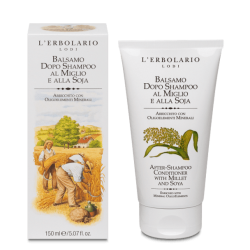 confezione di L’Erbolario Balsamo Doposhampoo Al Miglio Ed Alla Soja Confezione 150ml confezione di L’Erbolario Balsamo Doposhampoo Al Miglio Ed Alla Soja Confezione 150ml