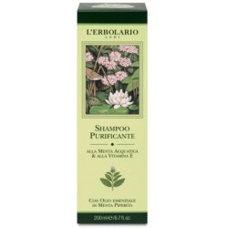 confezione di L’Erbolario Shampoo Purificante Menta e Vitamina E Confezione 200ml