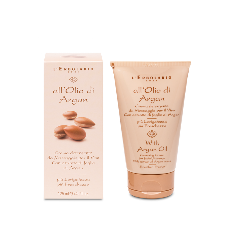 confezione di L’Erbolario Olio di Argan Crema Detergente Viso Confezione 125ml confezione di L’Erbolario Olio di Argan Crema Detergente Viso Confezione 125ml