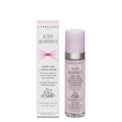 confezione di L’Erbolario Acido Ialuronico Crema Viso Per Pelli Miste Confezione 50ml