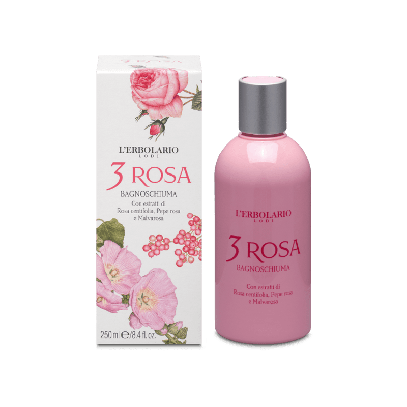 confezione di L’Erbolario 3 Rosa Bagnoschiuma Confezione 250ml confezione di L’Erbolario 3 Rosa Bagnoschiuma Confezione 250ml