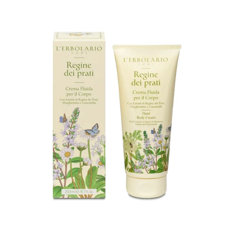 confezione di L’Erbolario Regine Dei Prati Crema Corpo Confezione 200ml confezione di L’Erbolario Regine Dei Prati Crema Corpo Confezione 200ml