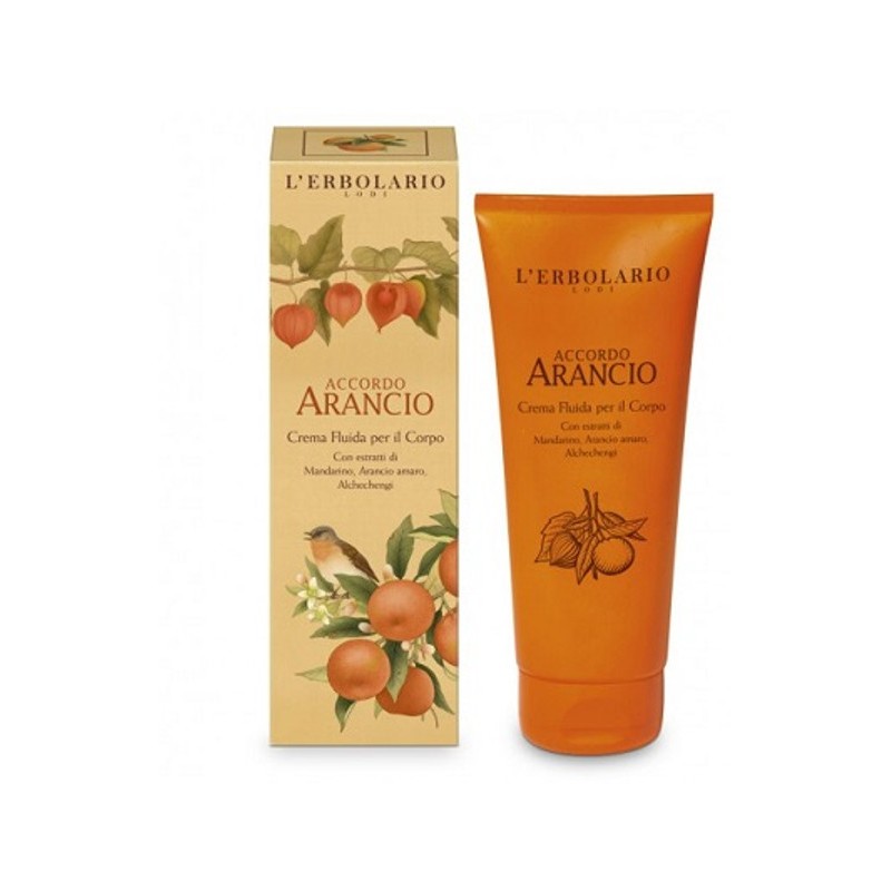 confezione di L’Erbolario Accordo Arancio Crema Fluida Corpo Confezione 200ml confezione di L’Erbolario Accordo Arancio Crema Fluida Corpo Confezione 200ml