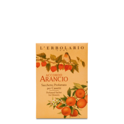 confezione di L’Erbolario Accordo Arancio Sacchetto Profumato Cassetti