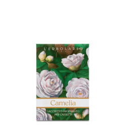 confezione di L’Erbolario Camelia Sacchetto Profumato Cassetti confezione di L’Erbolario Camelia Sacchetto Profumato Cassetti