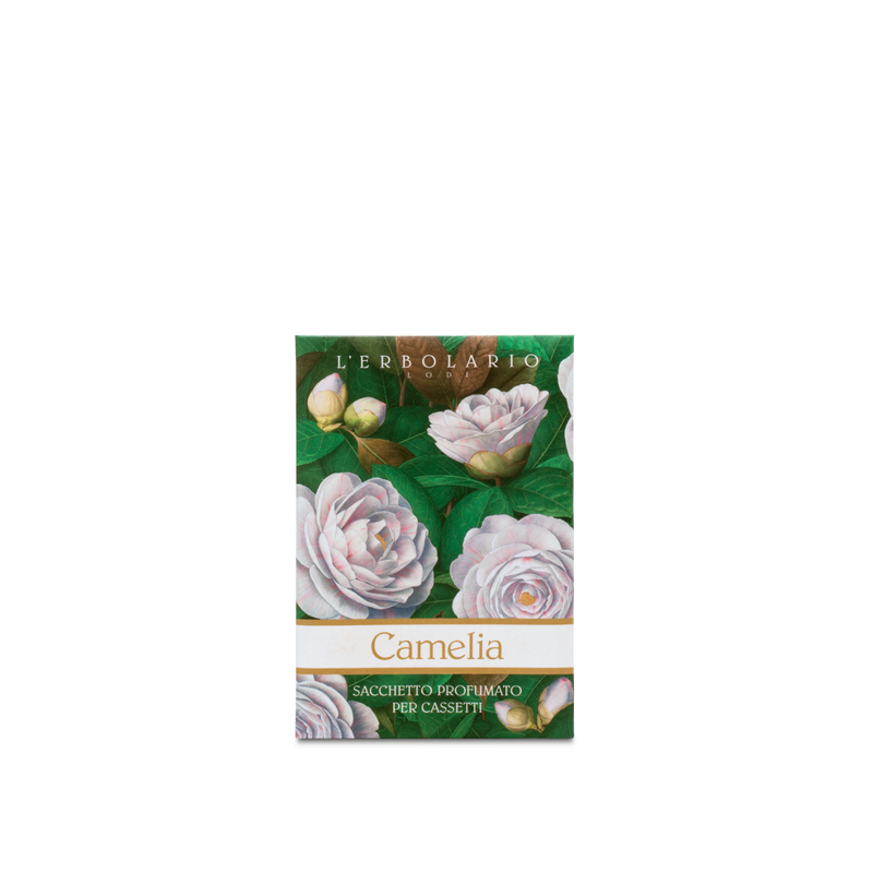confezione di L’Erbolario Camelia Sacchetto Profumato Cassetti confezione di L’Erbolario Camelia Sacchetto Profumato Cassetti