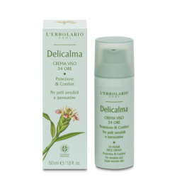 confezione di L’Erbolario Delicalma Crema Viso 24 Ore Confezione 50ml confezione di L’Erbolario Delicalma Crema Viso 24 Ore Confezione 50ml
