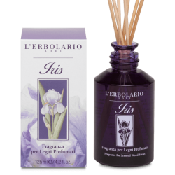 confezione di L’Erbolario Iris Fragranza Per Legni Profumati Confezione 125ml confezione di L’Erbolario Iris Fragranza Per Legni Profumati Confezione 125ml