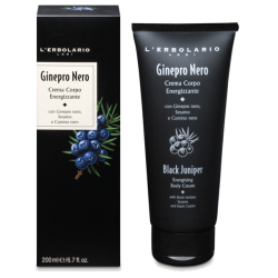 confezione di L’Erbolario Ginepro Nero Crema Corpo Energizzante Confezione 200ml