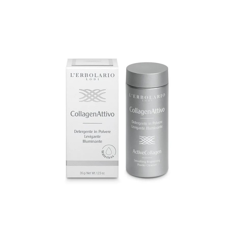confezione di L’Erbolario CollagenAttivo Detergente in Polvere Levigante e Illuminante Confezione 35 Gr confezione di L’Erbolario CollagenAttivo Detergente in Polvere Levigante e Illuminante Confezione 35 Gr