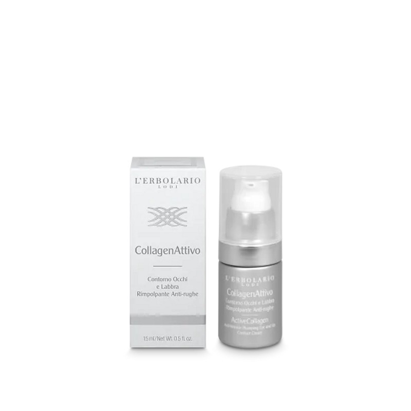 confezione di L’Erbolario CollagenAttivo Contorno Occhi e Labbra Rimpolpante e Antirughe Confezione 15ml