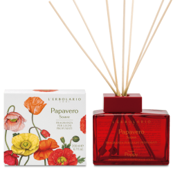 confezione di L’Erbolario Papavero Soave Fragranza Per Legni Profumati Confezione 200ml confezione di L’Erbolario Papavero Soave Fragranza Per Legni Profumati Confezione 200ml