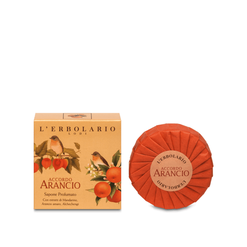 confezione di L’Erbolario Accordo Arancio Sapone Profumato Confezione 100 Gr confezione di L’Erbolario Accordo Arancio Sapone Profumato Confezione 100 Gr