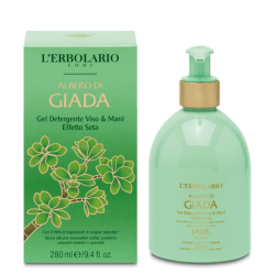 confezione di L’Erbolario Albero Di Giada Gel Detergente Viso E Mani Confezione 280ml