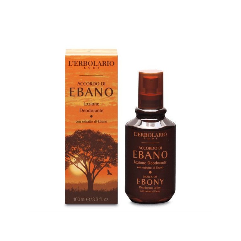 confezione di L’Erbolario Accordo Ebano Lozione Deodorante Confezione 100ml