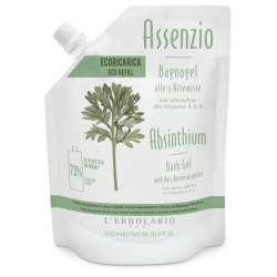 confezione di L’Erbolario Assenzio Bagnogel Ecoricarica Alle 3 Artemisie Confezione 500ml confezione di L’Erbolario Assenzio Bagnogel Ecoricarica Alle 3 Artemisie Confezione 500ml