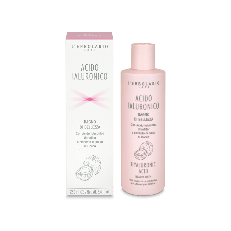confezione di L’Erbolario Acido Ialuronico Bagno Di Bellezza Confezione 250ml confezione di L’Erbolario Acido Ialuronico Bagno Di Bellezza Confezione 250ml