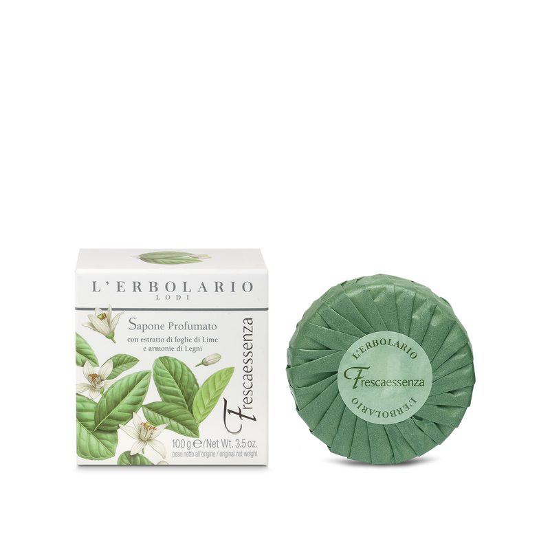confezione di L’Erbolario Frescaessenza Sapone Profumato Confezione 100 Gr
