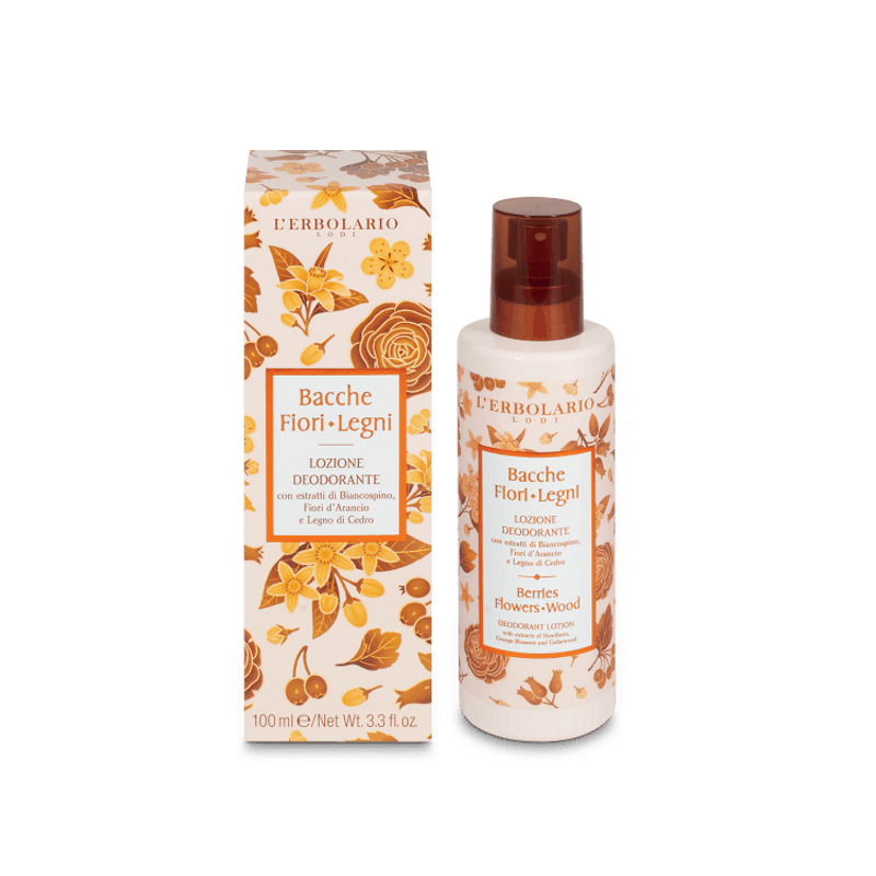 confezione di confezione di L’Erbolario Bacche Fiori Legni Lozione Deodorante Confezione 100ml confezione di confezione di L’Erbolario Bacche Fiori Legni Lozione Deodorante Confezione 100ml