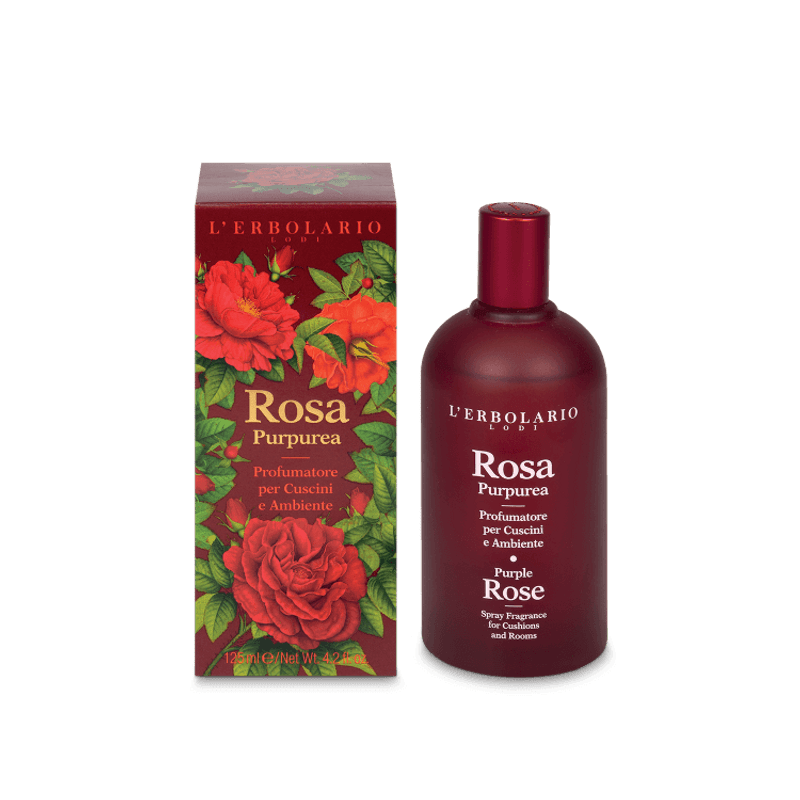 confezione di confezione di L’Erbolario – Rosa Purpurea Profumo Per Cuscini & Ambiente Confezione 125ml confezione di confezione di L’Erbolario – Rosa Purpurea Profumo Per Cuscini & Ambiente Confezione 125ml