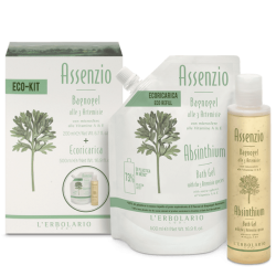 confezione di L’Erbolario Assenzio Eco Kit Bagnogel Confezione 250ml + Ricarica Confezione 500ml confezione di L’Erbolario Assenzio Eco Kit Bagnogel Confezione 250ml + Ricarica Confezione 500ml