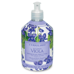 confezione di L’Erbolario Accordo Viola Detergente Mani & Corpo Confezione 490ml confezione di L’Erbolario Accordo Viola Detergente Mani & Corpo Confezione 490ml