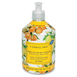 confezione di L’Erbolario Frescaschiuma Agrumi Detergente Mani & Corpo Confezione 490ml confezione di L’Erbolario Frescaschiuma Agrumi Detergente Mani & Corpo Confezione 490ml