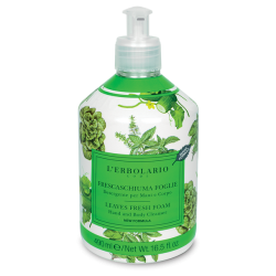 confezione di L’Erbolario Frescaschiuma Foglie Detergente Mani & Corpo Confezione 490ml confezione di L’Erbolario Frescaschiuma Foglie Detergente Mani & Corpo Confezione 490ml