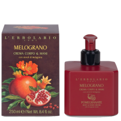 confezione di L’Erbolario Melograno Crema Corpo e Mani Confezione 250ml confezione di L’Erbolario Melograno Crema Corpo e Mani Confezione 250ml