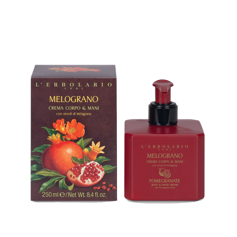 confezione di L’Erbolario Melograno Crema Corpo e Mani Confezione 250ml confezione di L’Erbolario Melograno Crema Corpo e Mani Confezione 250ml