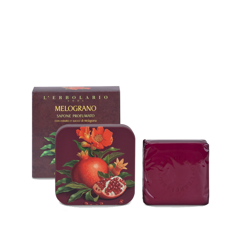 confezione di L’Erbolario Melograno Sapone Profumato Confezione 100 Gr